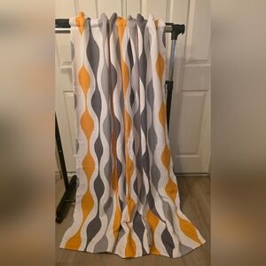 Lush Decor Blackout Curtains – 4 Panels – Neutral Geometric / MCM-Inspired